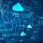 cloud migration art rendering concept, graphic art